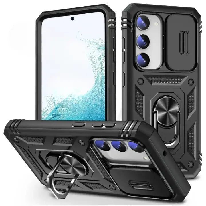 Case For Samsung Galaxy S24 Plus S23 Ultra S22 Ultra S23 FE S21 A14 A54 A52S A34 Camera Slide Lens Protective Grade Rugged Cover Pinnacle Luxuries