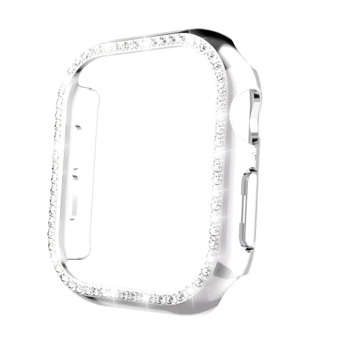 Glass+Diamond Cover For Apple Watch Case 46mm 42mm Bling Bumper Protector for iWatch series 10 46 42 mm WatchCase Pinnacle Luxuries