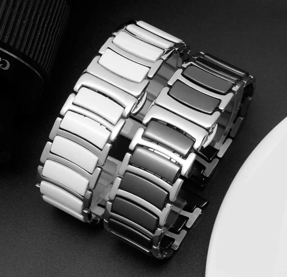 20mm 22mm Ceramics Stainless Steel Strap For Amazfit BIP GTS 2 3 4 4mini 42MM 47MM Bracelet Correa For Amazfit GTR 4 3 Pro 2 2e Pinnacle Luxuries