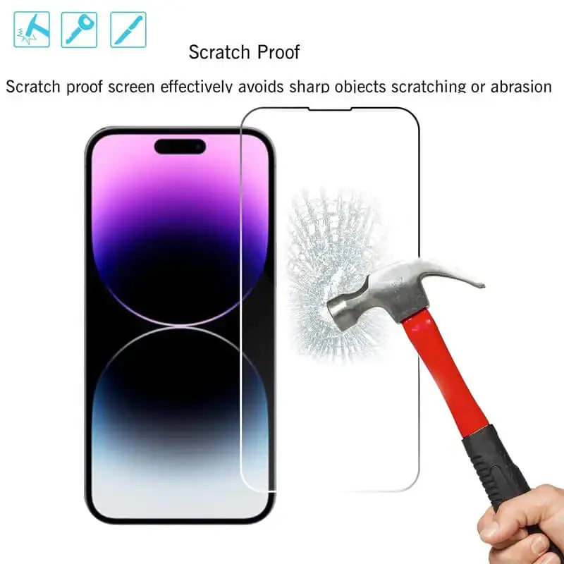 Tempered Glass for iPhone 14 Pro 15 16 13 12 11 pro max screen protector for iphone 15 pro mica for iphone 13 14 pro glass film Pinnacle Luxuries