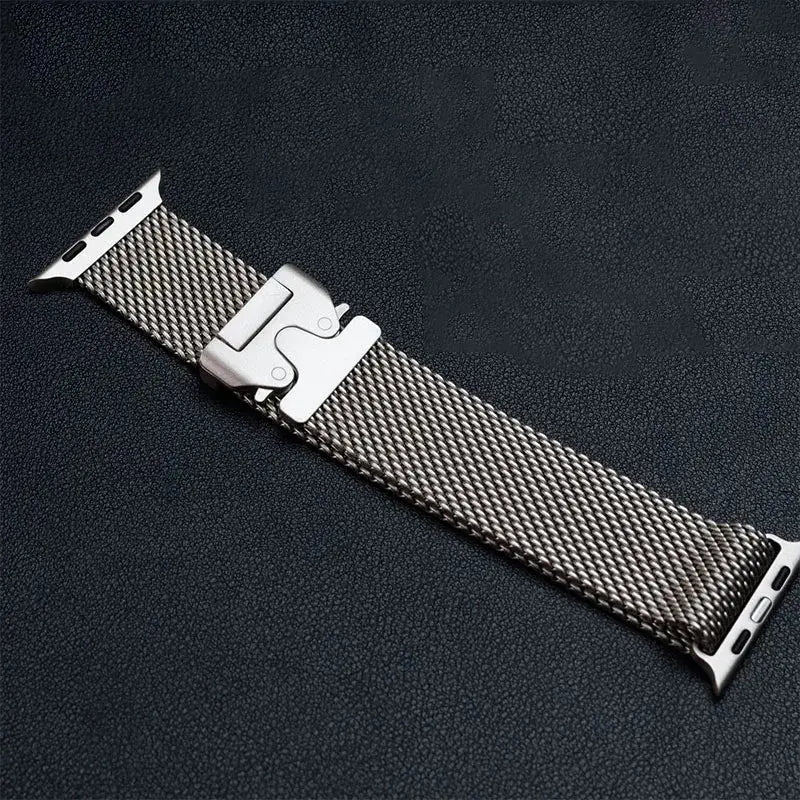 Titanium Official 1:1Strap For Apple watch Ultra Band 49mm S10 46mm 42mm 45mm 44mm Milanese bracelet iWatch 10 9 8 7 6 5 SE 4 3 Pinnacle Luxuries