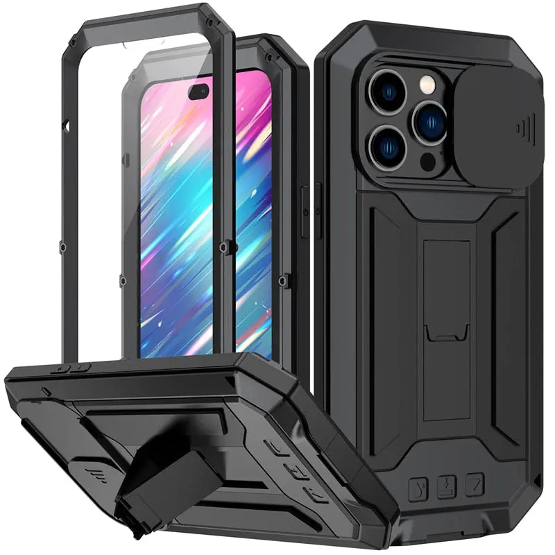 Rugged Full Body Military Grade Screen Protector Case For iPhone 14 / iPhone 13 - Pinnacle Luxuries