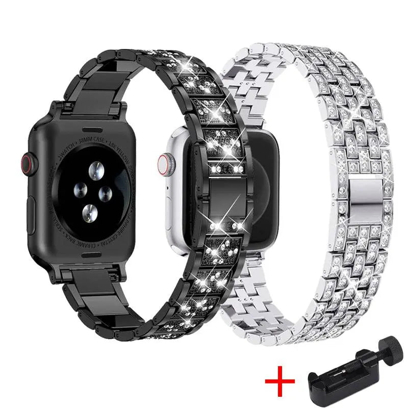 Diva Collection Pair Of Bands For Apple Watch Series 7 - Pinnacle Luxuries
