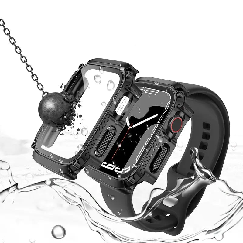Pinnacle Premium Rugged Waterproof Case For Apple Watch 4 5 6 7 8 - Pinnacle Luxuries