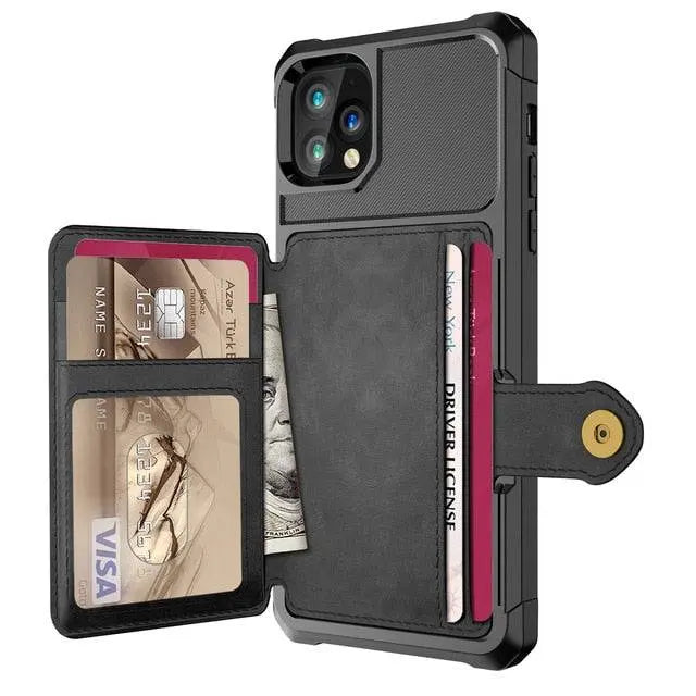 Premiere Leather Wallet Case For Apple iPhone 12/12 Mini/12 Pro/12 Pro Max - Pinnacle Luxuries