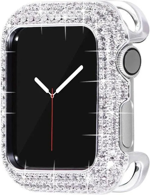 18 Karat Rose Gold Plated Diamond Case For Apple Watch Series 1/2/3/4/5/6 - Pinnacle Luxuries