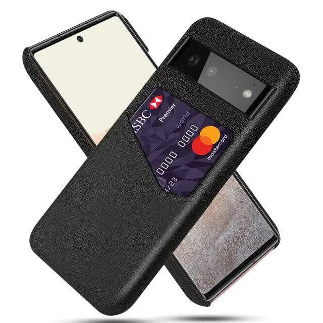 Premium Card Holder Wallet Case For Google Pixel 6 Pro - Pinnacle Luxuries