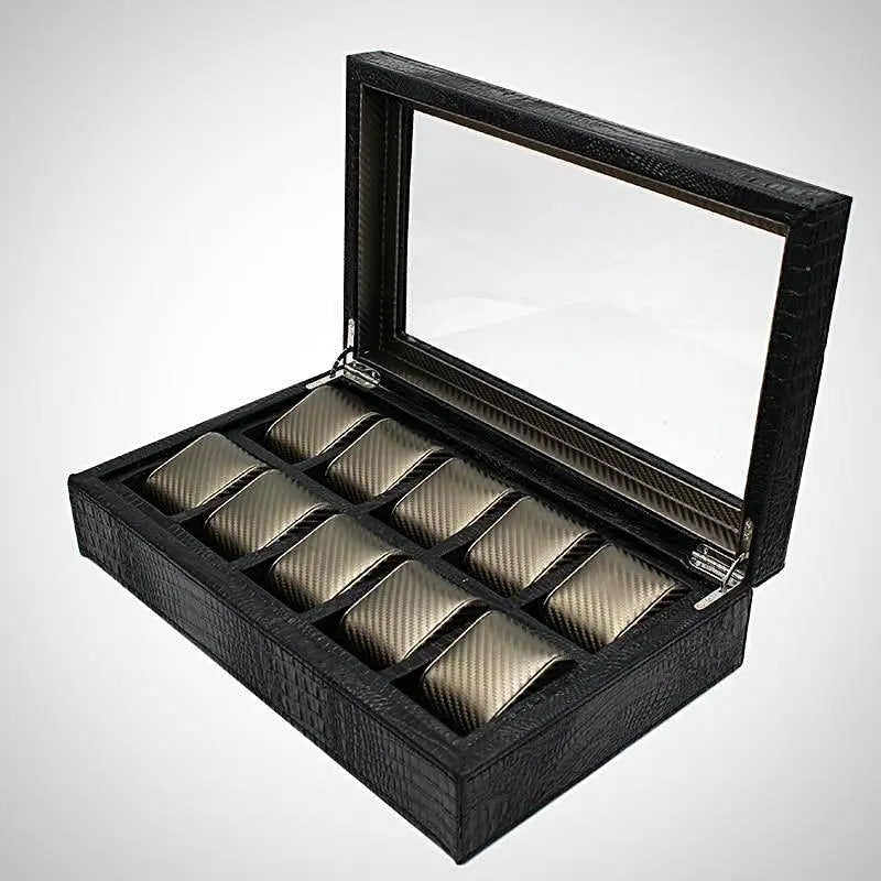Chrome Gator Collectors Case - Pinnacle Luxuries